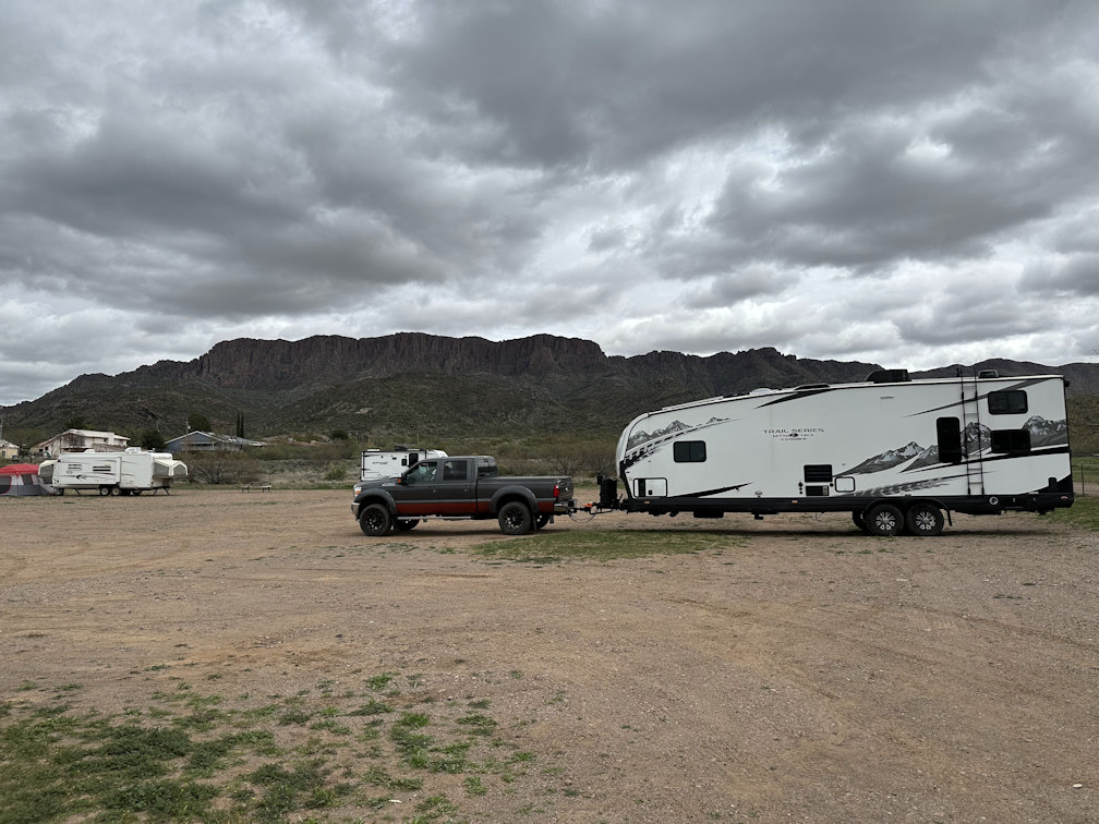 2016 Ford F-350 and 2022 Outdoors RV Mountain Trail 29TRX toy hauler