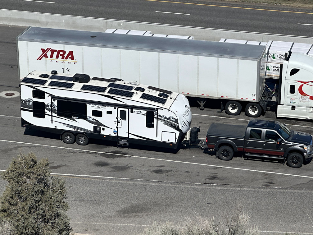 Ford F-350 Super Duty with Outdoors RV Mountain Trail 29TRX 4 season rig